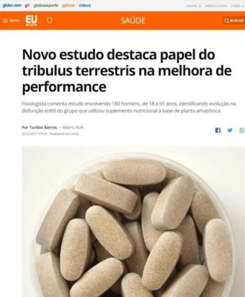 TRIBULUS TERRESTRIS NA MÍDIA