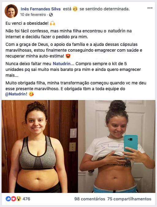 Natudrin Resultado Antes e Depois