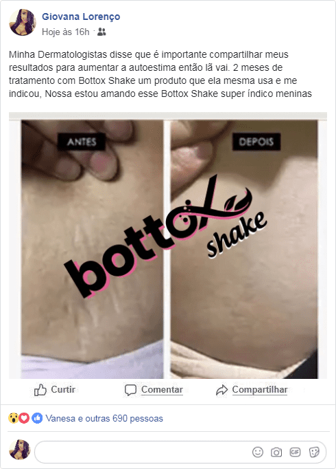 Bottox Shake renovação da pele