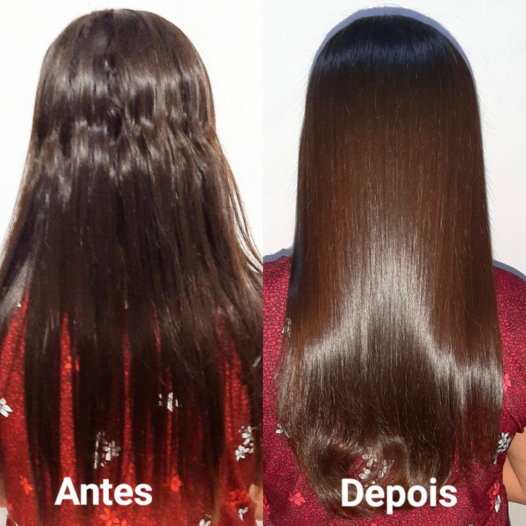 cabelo liso com escova progressiva sem formol