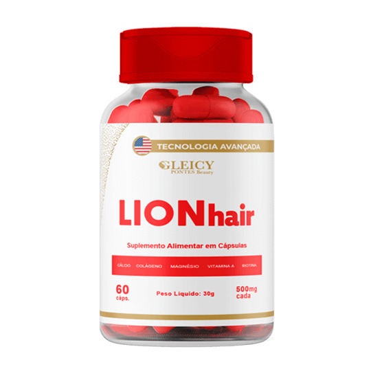 Lion Hair Suplemento Pele Unhas Cabelos concentrado