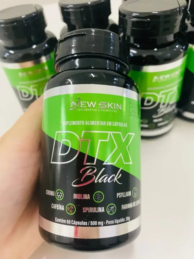DTX Black suplemento em cápsulas para saciedade e controle de apetite